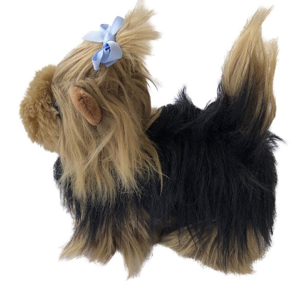 Battat Yorkshire Terrier Puppy Plush Realistic Dog Stuffed Vintage 9 Inches Tall - Picture 2 of 10